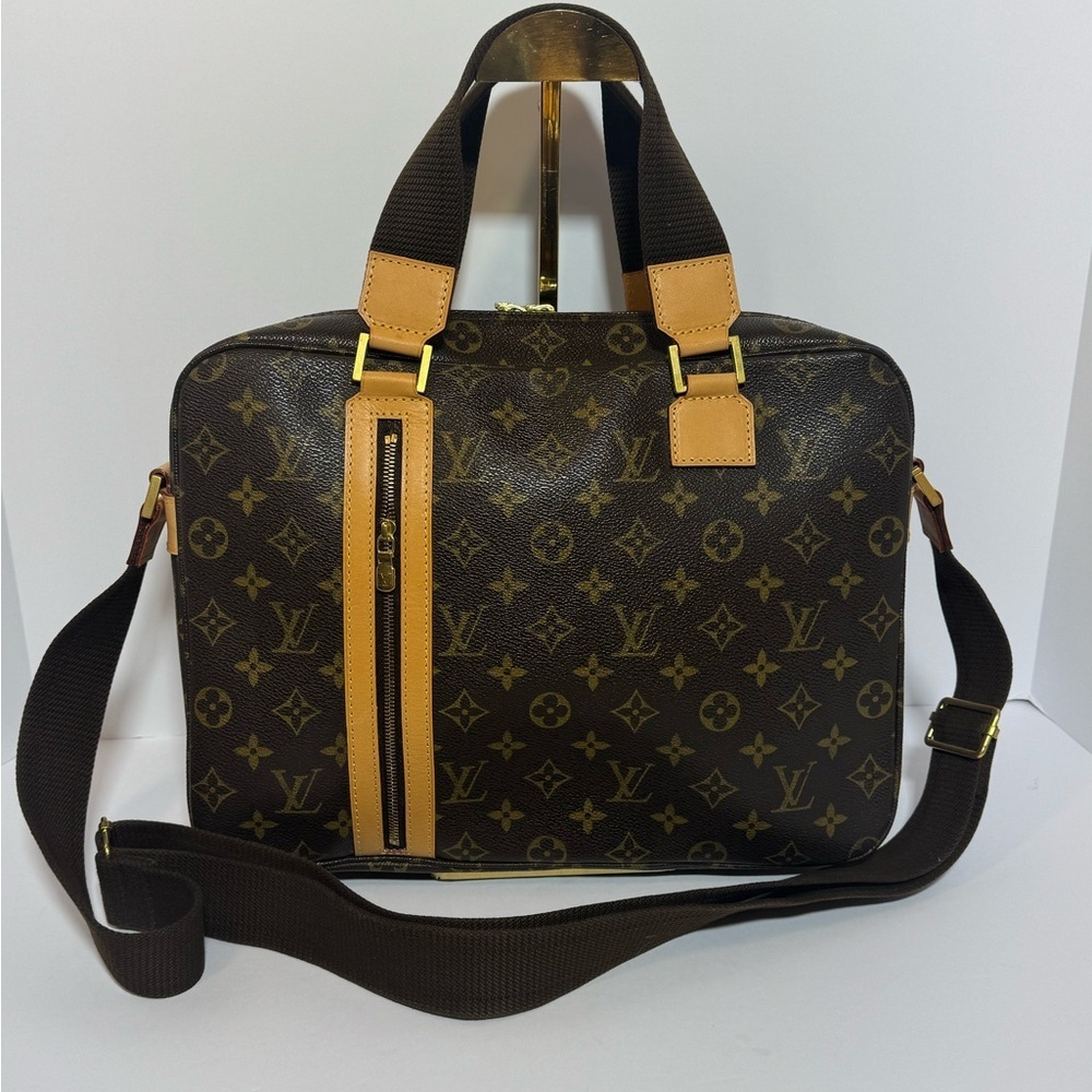 AUTHENTIC Louis Vuitton Dark Brown Monogram Briefcase